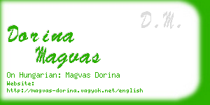 dorina magvas business card